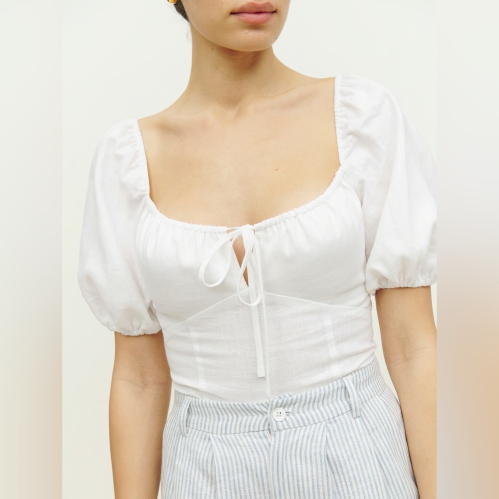 Reformation Rory Linen Top - Picture 3 of 9